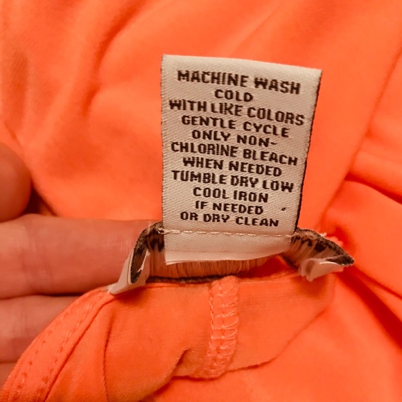 #005. Carmen Marc Valvo orange tank dress top - Picture 7 of 9